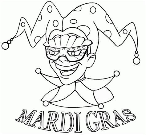 Mardi Gras Coloring Pages Free Printable - Coloring Home