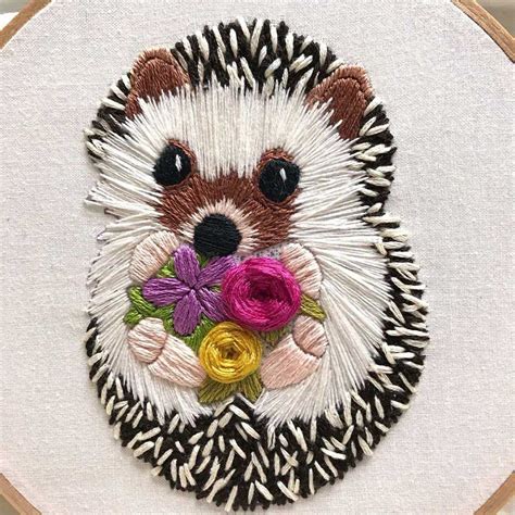 15+ Admirable Ideas of Hedgehog Embroidery Patterns. Access More ...