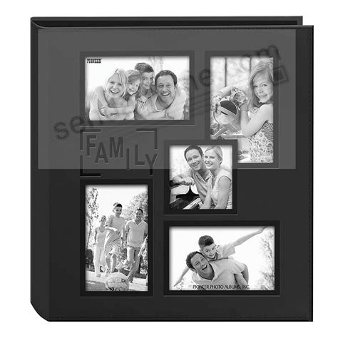 Collage Cover Frame Embossed Family Album - Black - by PIONEER - Walmart.com