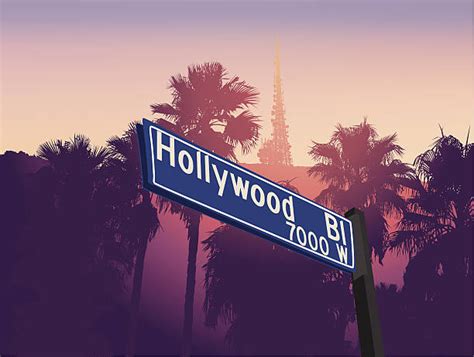 Hollywood Hills Sign Vector