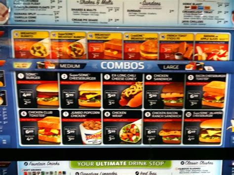 Sonic Drive-in Menu, Menu for Sonic Drive-in, Tulare, Visalia - Urbanspoon/Zomato