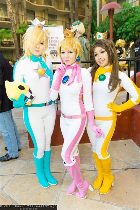 Rosalina, Princess Peach, and Princess Daisy #cosplay | Anime Los Angeles 2015 - Friday | Peach ...