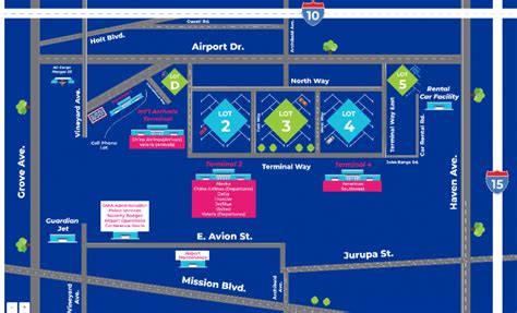 Ontario International Airport Terminal Map