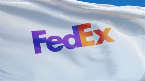 Fedex Company Flag Waving Slow Motion Stock Footage Video (100% Royalty ...