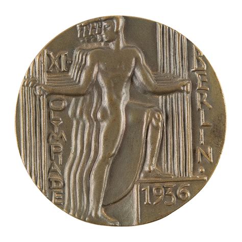 Berlin 1936 Summer Olympics Bronze Participation Medal | RR Auction