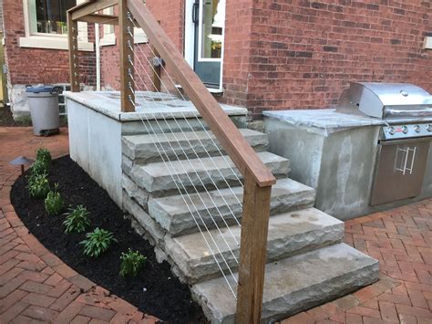 Limestone Steps | Outdoor stair railing, Railings outdoor, Outdoor stairs