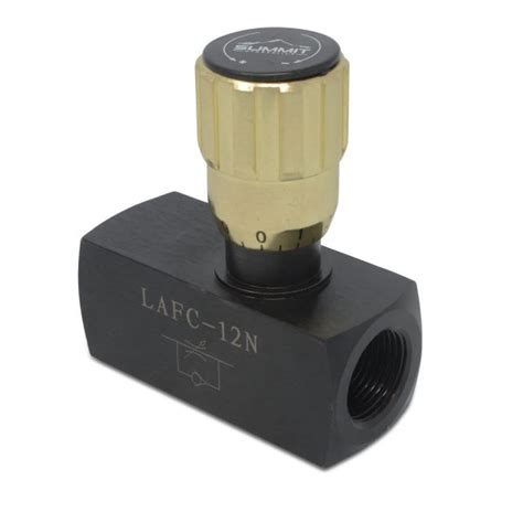 Hydraulic In-Line Adjustable Variable Flow Control Valve, 3/4” NPT