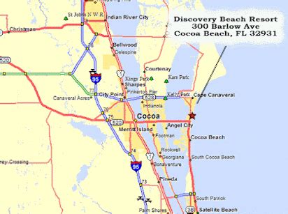 Map Of Coco Beach Florida - Large World Map
