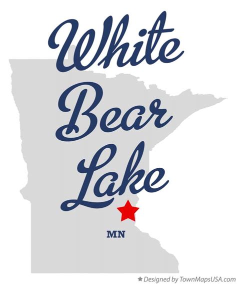 Map of White Bear Lake, Ramsey County, MN, Minnesota