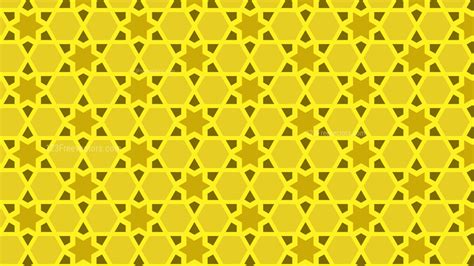 Yellow Seamless Star Pattern Illustration