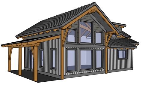 Simple Timber Frame Cabin Small Timber Frame Cabin Plans Building ...