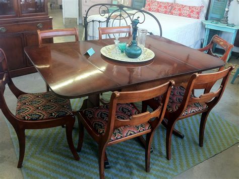 Antique Drexel Dining Room Table And Chairs - Antique Poster