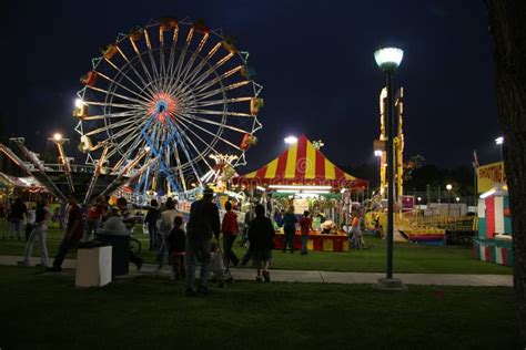 Carnival at Night stock image. Image of amusement, around - 771337