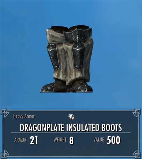 Dragonplate Insulated Boots | Legacy of the Dragonborn | Fandom