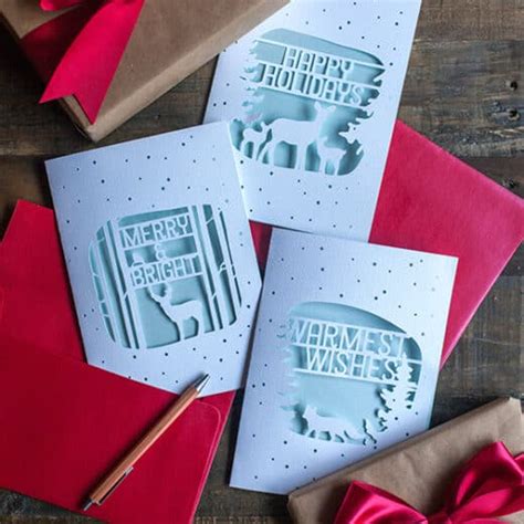 12 Cricut Christmas Cards Ideas - Sarah Maker