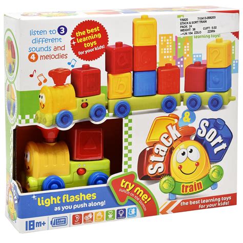 My First Train Set â€“ Sound and Light Musical ABC Number and Stack and Sort Train for Baby ...