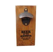 Reclaimed Wood Wall Mounted Bottle Opener with Funny quote "IPA lot when I drink" - Excellent ...