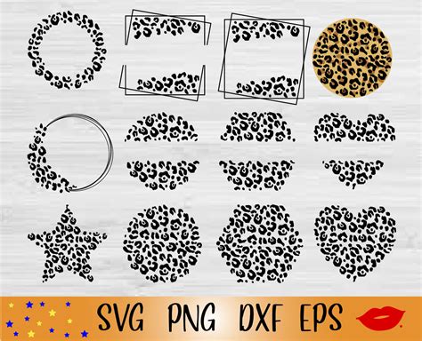 Leopard Circle Monogram Bundle Svg-leopard Frame Circle - Etsy Australia