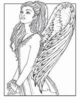 Free Coloring Pages Angels sketch template