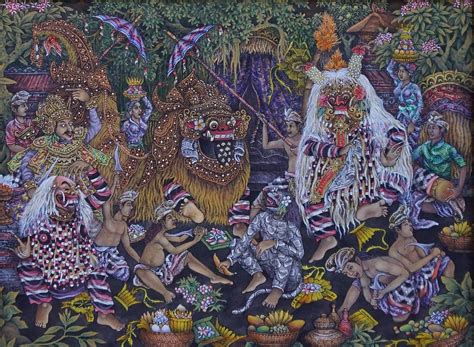 Balinese Barong and Rangda Painting Bali Temple Topeng - Etsy in 2023 | Balinese, Painting, Oil ...