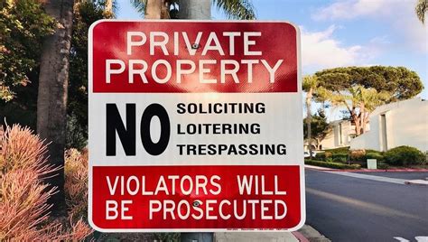 Laws For Posting No Trespassing Signs