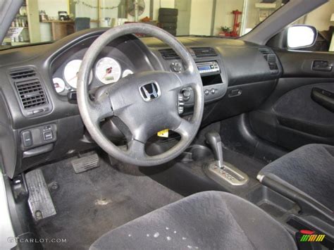 Black Interior 2001 Honda Civic LX Coupe Photo #41056538 | GTCarLot.com