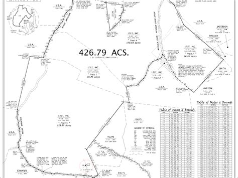 Example Surveying Plats and Maps - Smoky Mountain Land Surveying Franklin, NC