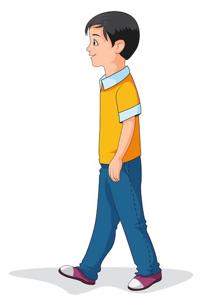 Cartoon Kid Walking