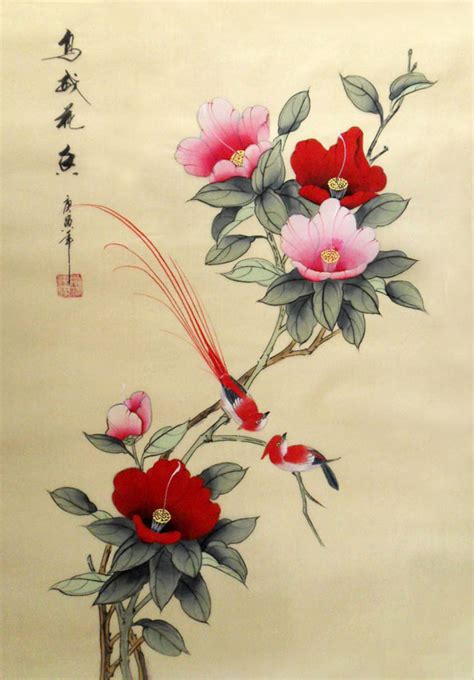 Oriental Flower Paintings : Flowers Other Chinese | Bodenfwasu