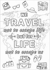Travel Coloring Pages Printable Sketch Page sketch template
