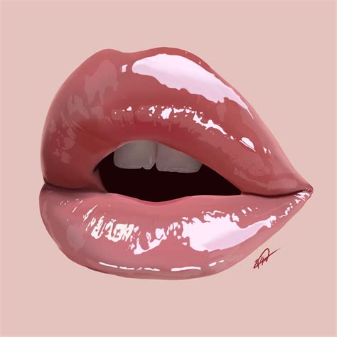 “Her Lips”, Me, Digital Painting, 2020 : r/Art