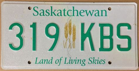 Vehicle license plate 2019, Saskatchewan, Canada. | Special license ...