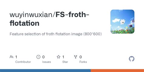 GitHub - wuyinwuxian/FS-froth-flotation: Feature selection of froth flotation image (800*600)