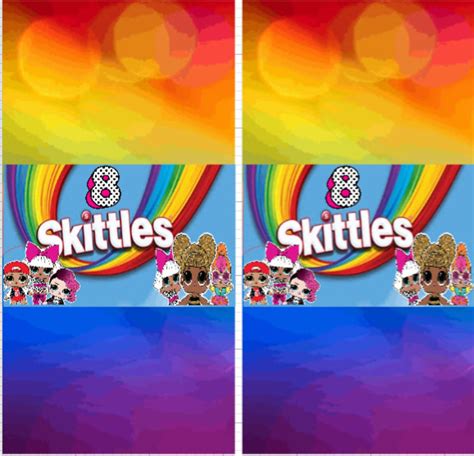 SKITTLES LABEL - Etsy