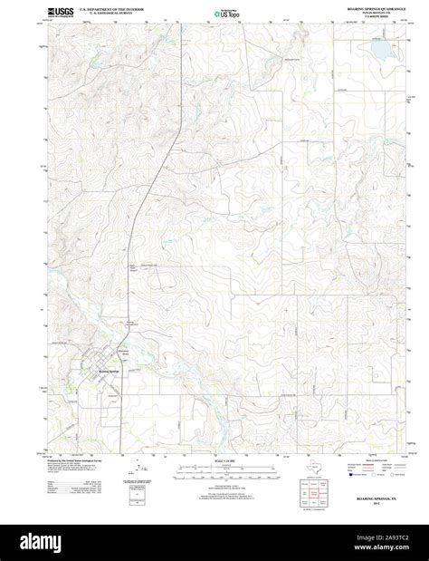 Map of roaring springs hi-res stock photography and images - Alamy