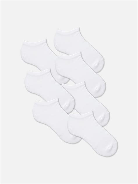 Women's White 7-Pack Ankle Socks | Primark