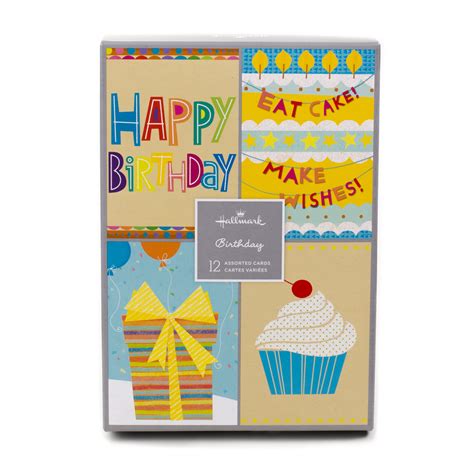 Hallmark Assorted Birthday Greeting Cards (Birthday Icons, 12 Cards and ...