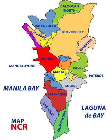 NCR Map - Travel to the Philippines