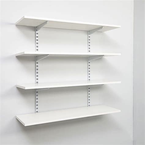 White Wall Mounted Display Shelves Decoration For Shoe Store - Boutique Store Fixtures ...