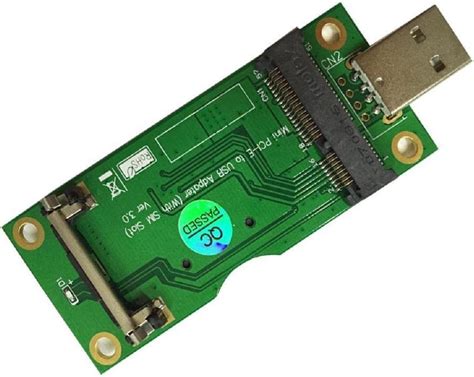 powerday Mini PCI-E to USB Adapter With SIM card Slot for WWAN/LTE ...