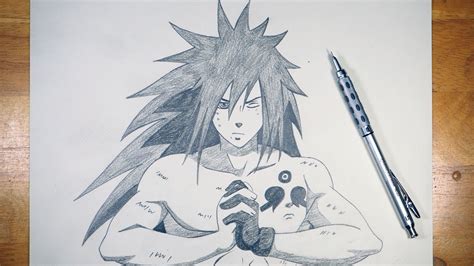 How to Draw Madara Uchiha | Madara Drawing - YouTube