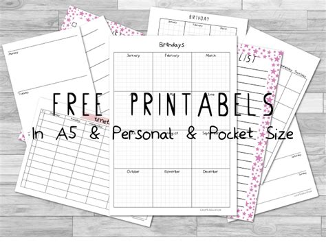 Filofax | Free Printables | Colorfulblackrose | Planner printables free ...