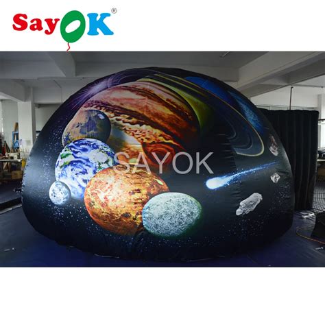 5m Portable inflatable planetarium dome, inflatable projection dome tent with full printing-in ...