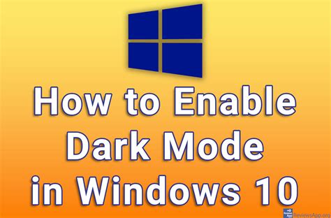 How To Enable Dark Mode In Windows 10 Stugon - vrogue.co