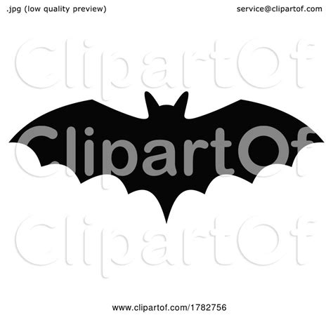 Black and White Vampire Bat by Any Vector #1782756