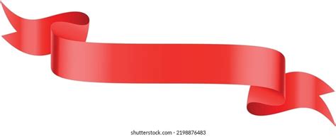 Red Ribbon Realistic Banner Scroll Textile Stock Vector (Royalty Free) 2198876483 | Shutterstock