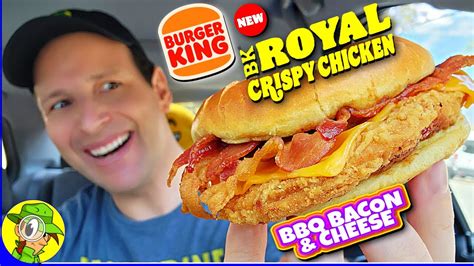 Burger King® 🍔👑 BK® BBQ BACON & CHEESE ROYAL CRISPY CHICKEN SANDWICH Review 🐔 | Peep THIS Out! 🕵 ...