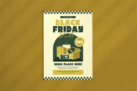 Premium Vector | Black friday sale flyer template