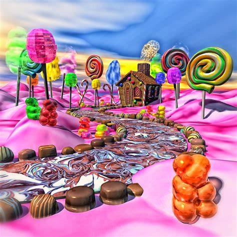 Pink Candyland Digital Art by Bonnie Phantasm | Fine Art America