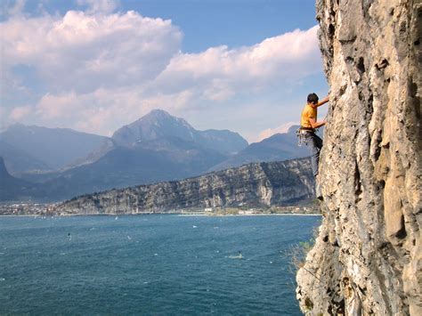 Sport climbing in Arco, Italy